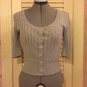 Grey crop top sweater